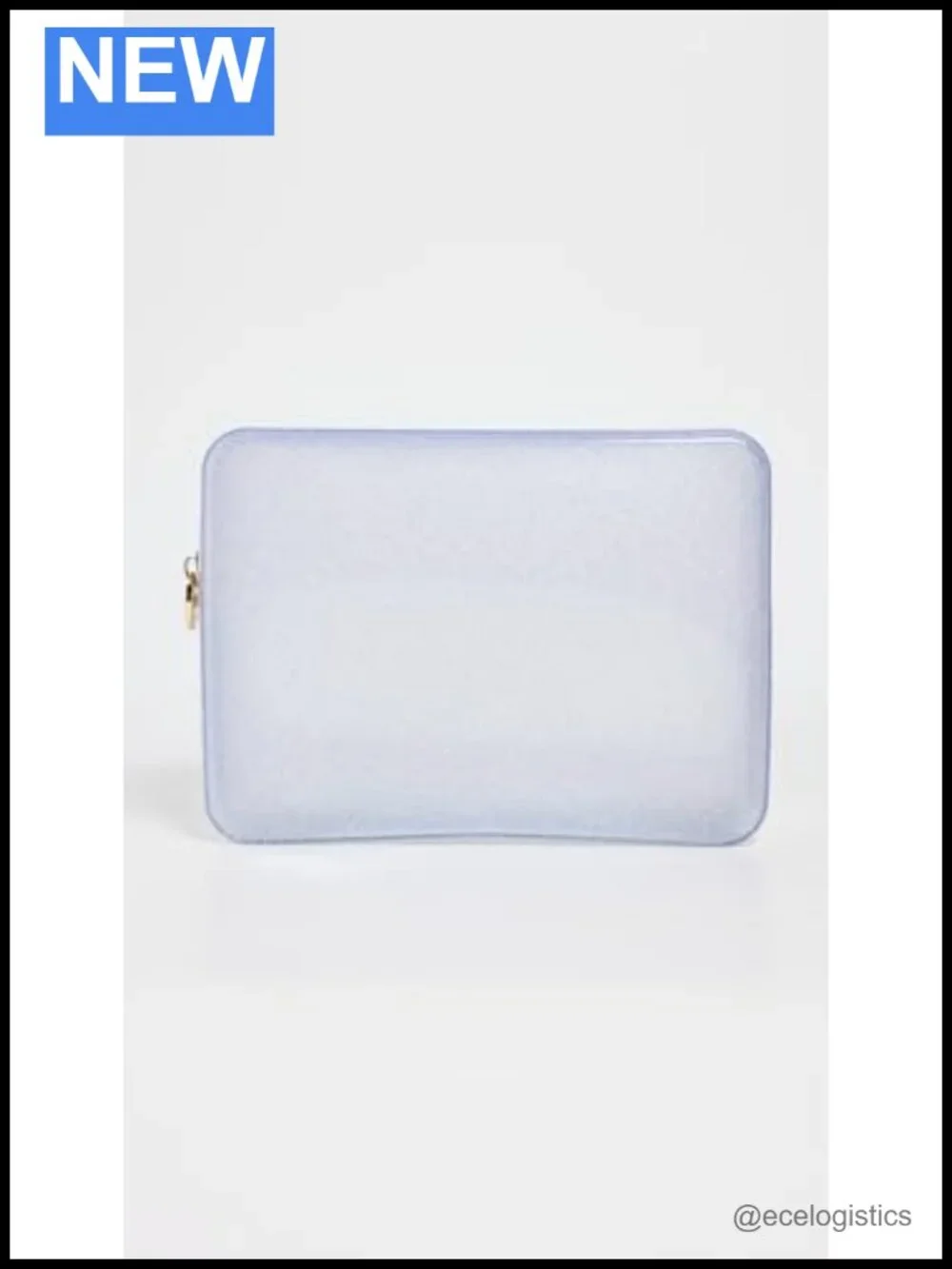 Clear Acrylic Pouch Handbag - Large Travel Cosmetic Organizer